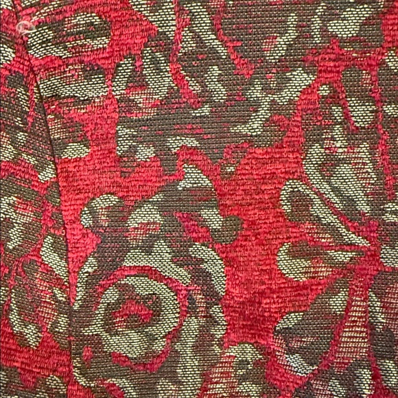 New Chico’s Red Floral Jacquard Topper Jacket Coat Button Front Size 3/Large-16 - Picture 13 of 16